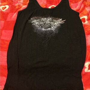 Harley-Davidson Black Graphic Tank Top